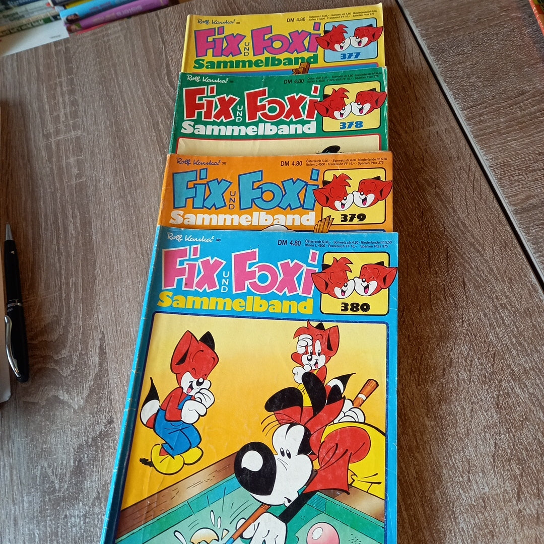 4x Fix und Foxi Sammelband 377, 378, 379  380