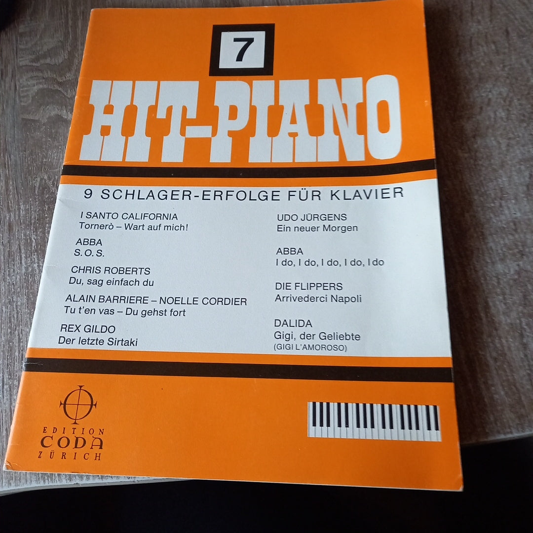 Nr 7 Hit Piano  9 Schlager Erfolge für Klavier