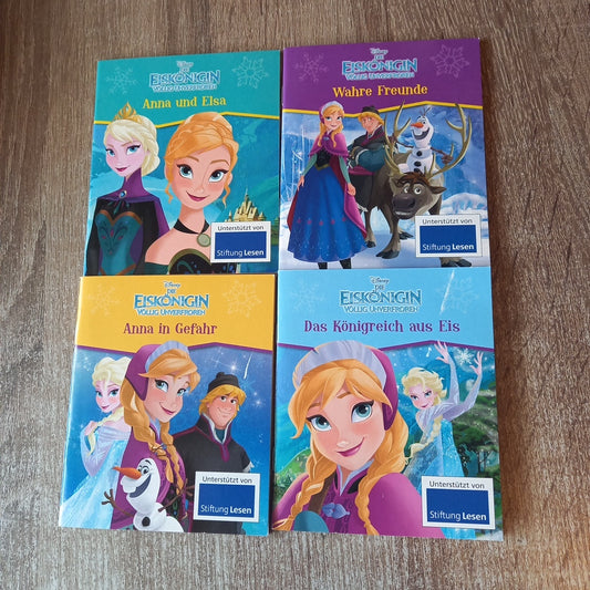 Die Eiskönigin 4 Mini Hefte 1 Anna und Elsa  2 Wahre Freunde  3 Anna in Gefahr  4 Das Königreich aus Eis