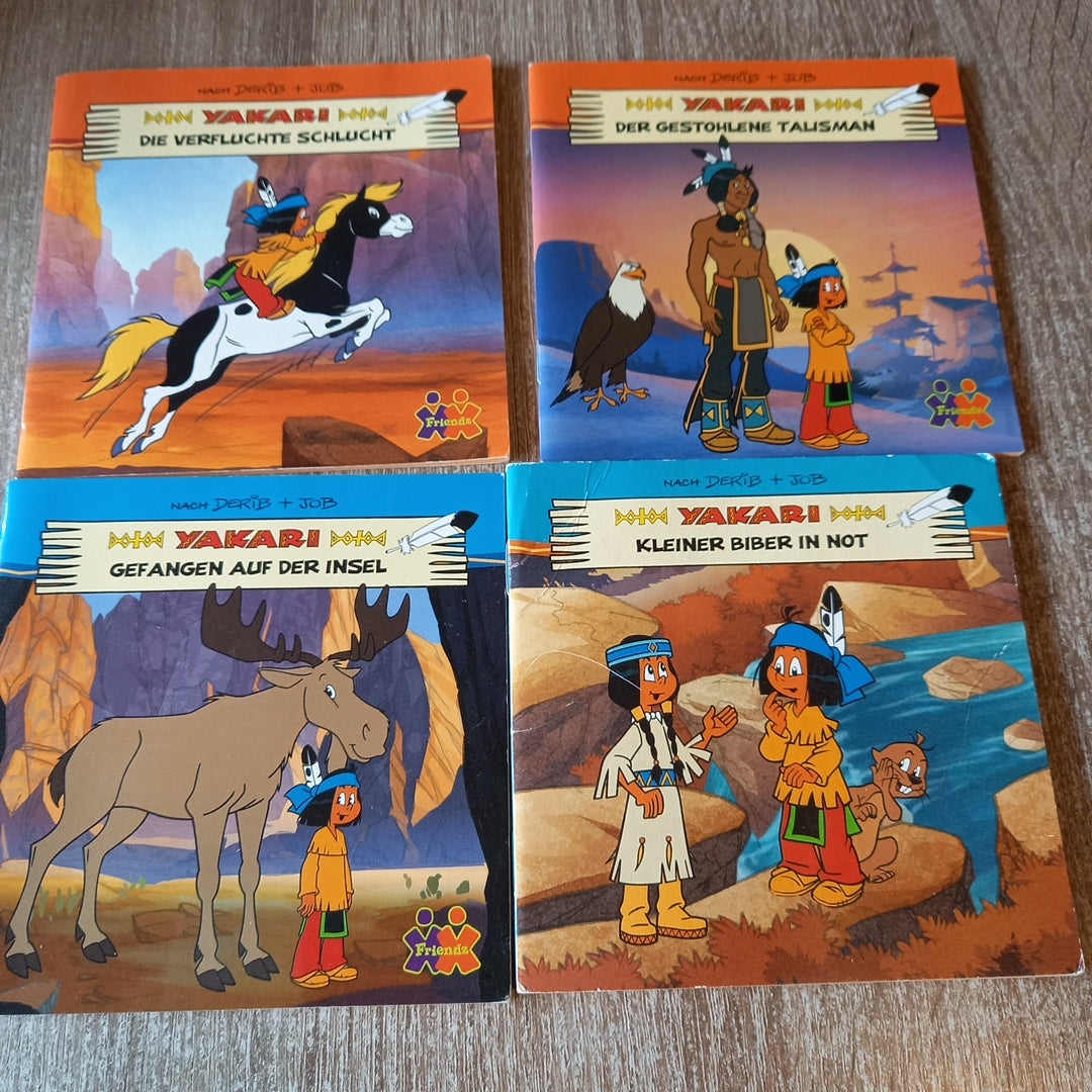 Yakari 4 Hefte 1 Die verfluchte Schlucht 2 Der gestohlene Talisman 3 Gefangen auf der Insel 4 Kleiner Biber in Not