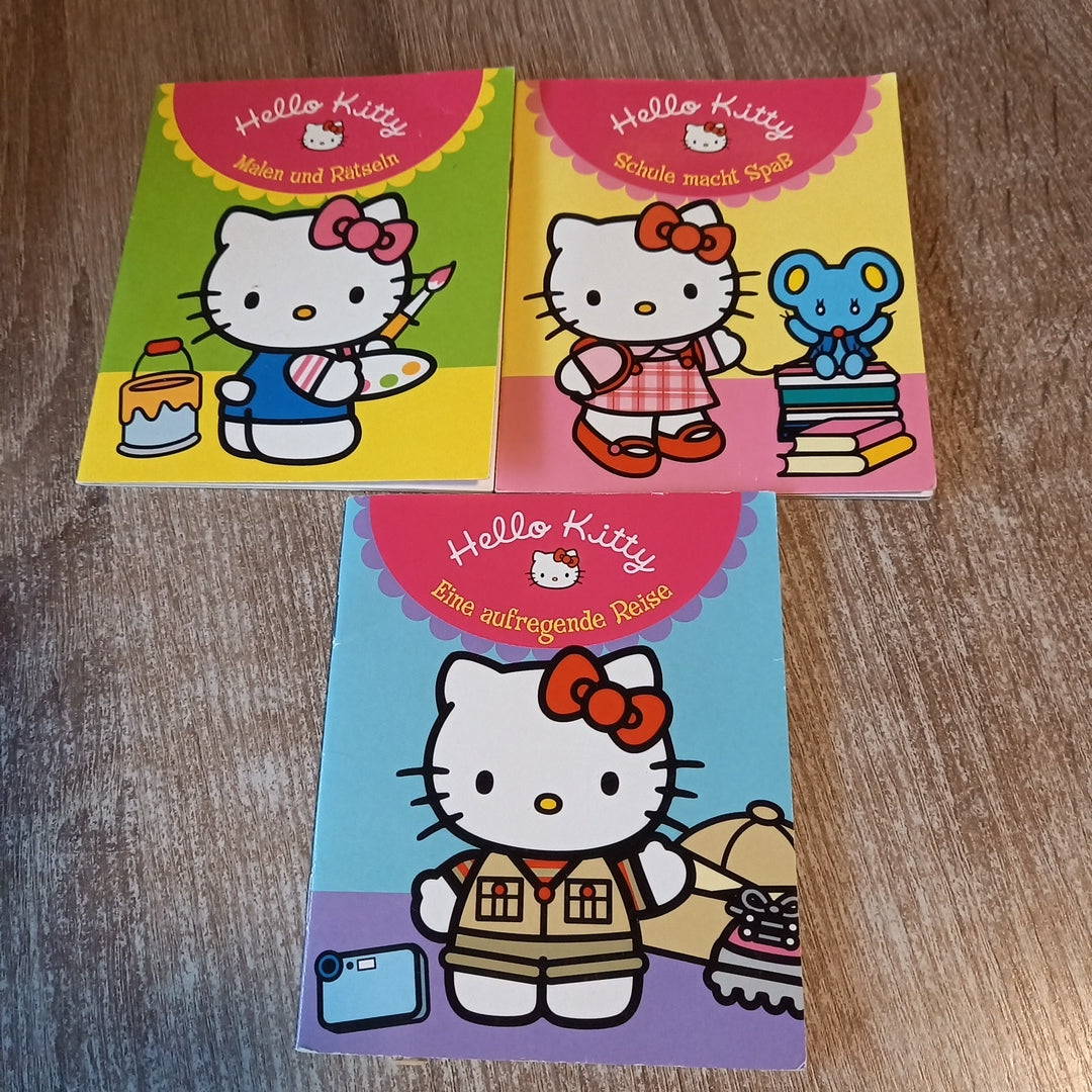 Hallo Kitty 3 Hefte 1 Malen und Rätseln 2 Schule macht Spaß 3 Eine aufregende Reise