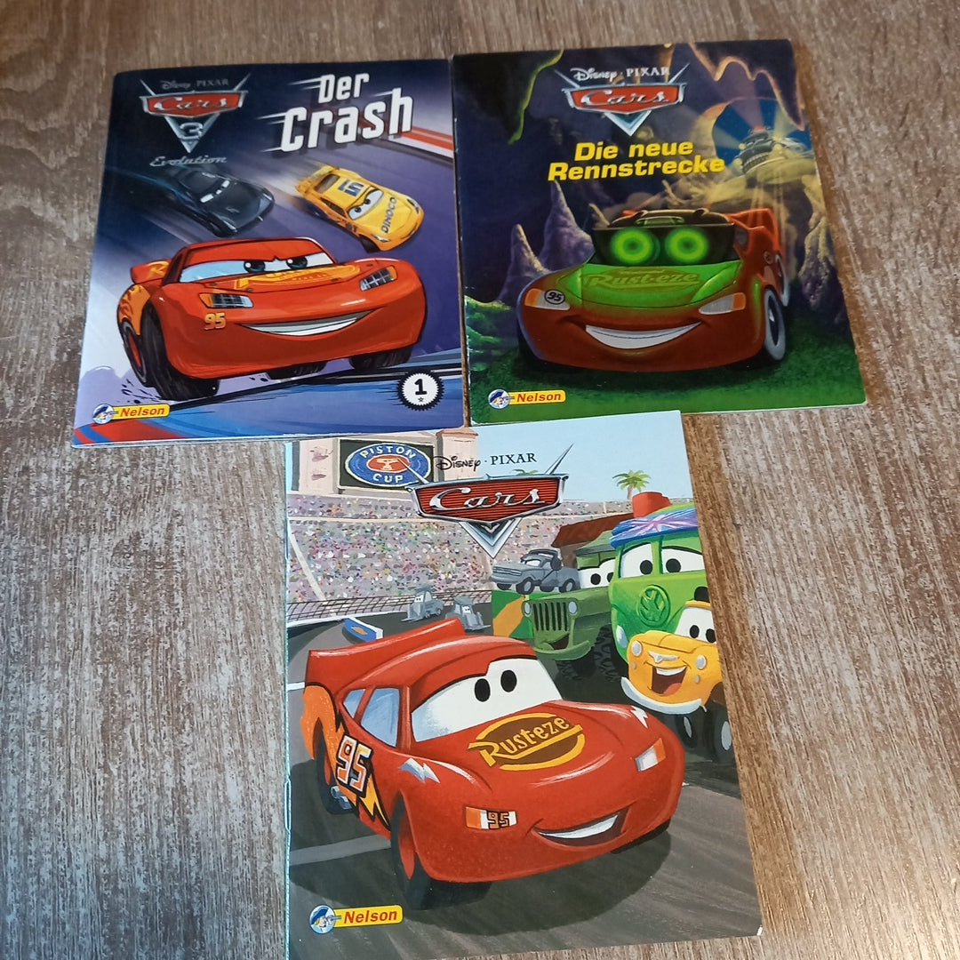 Cars 3 Hefte 1 Der Crash 2 Die neue Rennstrecke 3 Cars