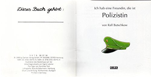Pixi-Buch Nr. 1209: Ich habe eine Freundin, die ist Polizistin - Einzelexemplar / Einzeltitel aus PIXI-Serie 141 -
