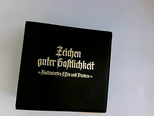 Rezeptkartenserie: Zeichen guter Gastlichkeit,