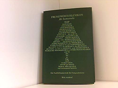 Fremdwörterlexikon für Humorvolle.