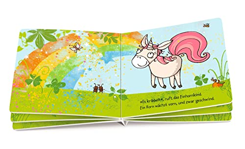 Das Einhorn ohne Horn vorn: Charmantes Pappbilderbuch ohne Kitsch für Kinder ab 2 Jahren (Die kleine Eule und ihre Freunde, Band 1)