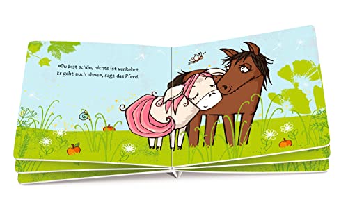 Das Einhorn ohne Horn vorn: Charmantes Pappbilderbuch ohne Kitsch für Kinder ab 2 Jahren (Die kleine Eule und ihre Freunde, Band 1)