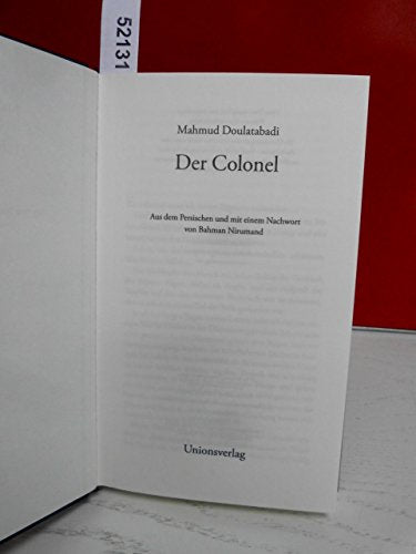 Der Colonel: Roman