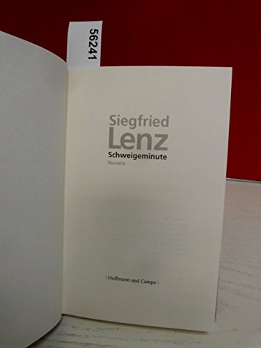 Schweigeminute. Novelle