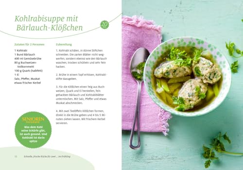 Senioren Ratgeber: Schnelle, frische Küche für zwei: Gesund durchs Jahr