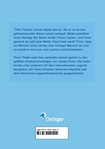 Timm Thaler oder Das verkaufte Lachen: Unvergesslicher, fantastischer Kinderbuch-Klassiker über einen teuflischen Pakt und den Preis des Erfolgs für Kinder ab 10 Jahren