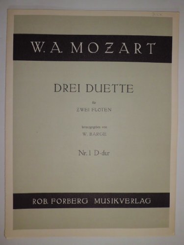 3 Duette für 2 Flöten - Nr. 1 D-dur - Mozart