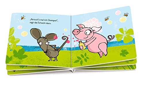 Die Maus mit der Laus (Die kleine Eule und ihre Freunde): Liebevoll gereimtes Pappbilderbuch für Kinder ab 2 Jahren