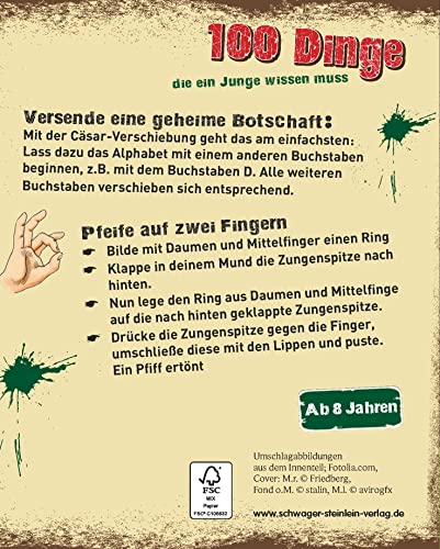 100 Dinge, die ein Junge wissen muss: Spannende Tipps, Tricks und Antworten auf Fragen für Jungen ab 8 Jahren. Kinderbuch für Jungs | Geschenkidee
