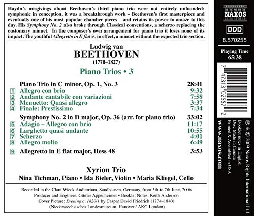 Beethoven: Piano Trio No. 3; Symphony No. 2