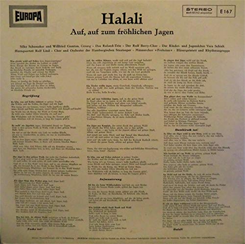 Halali - Auf, Auf Zum Fröhlichen Jagen [Vinyl LP]
