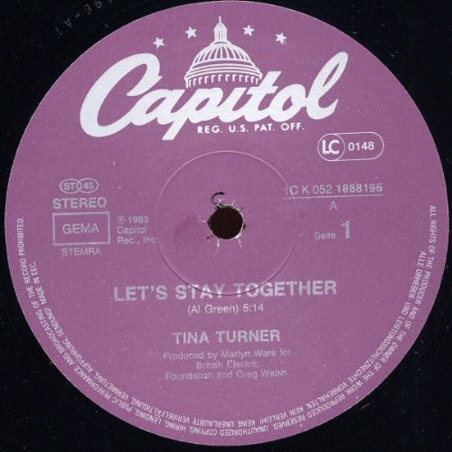 Let's stay together (1983) / Vinyl Maxi Single [Vinyl 12'']