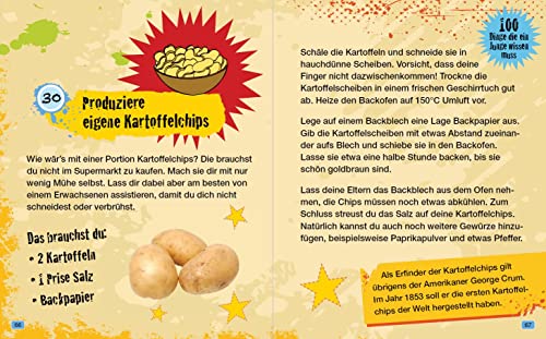 100 Dinge, die ein Junge wissen muss: Spannende Tipps, Tricks und Antworten auf Fragen für Jungen ab 8 Jahren. Kinderbuch für Jungs | Geschenkidee