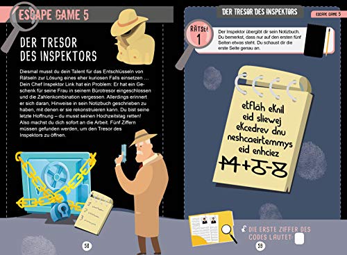 Escape Games Level 2 (grün) – Löse die Rätsel! – 10 Escape Games ab der 5. Klasse: Mit verschlüsselten Codes, versteckten Hinweisen und geheimen Nachrichten