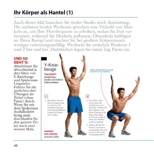 Das Men's Health 15-Minuten-Workout-Buch: Über 70 Workouts für definierte Muskeln, einen schlanken Körper und einen starken Body