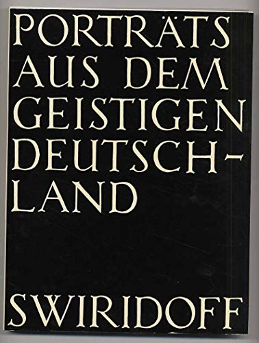 Porträts aus dem geistigen Deutschland,