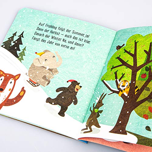 Baby Pixi (unkaputtbar) 92: Mit den Tieren durchs Jahr: Unzerstörbares Baby-Buch ab 12 Monaten über die Jahreszeiten – auch als Badebuch geeignet (92)