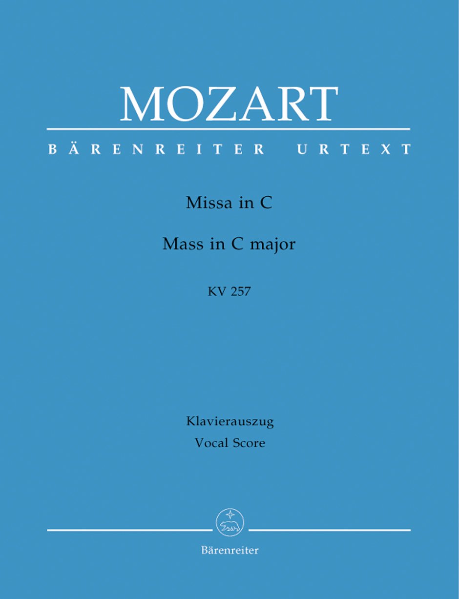 Missa C-Dur KV 257 ""Credo-Messe"". Klavierauszug, Urtextausgabe
