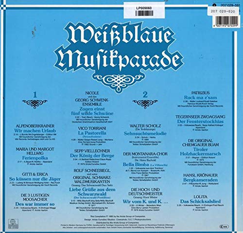 Weißblaue Musikparade