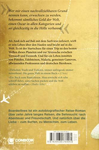 Boarderlines: Ein autobiografischer Reiseroman über die aufregendsten Wellen der Welt. E-Book inside
