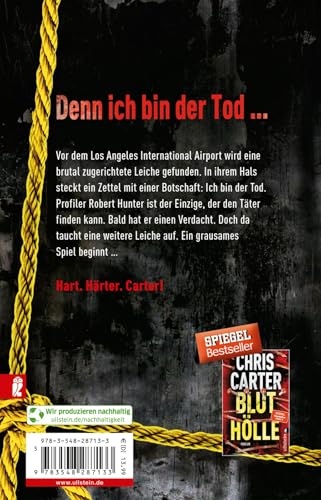 I Am Death. Der Totmacher: Thriller | Der Psychothriller-Bestseller: Eine Leiche am Flughafen, eine Botschaft und ein grausames Spiel (Ein Hunter-und-Garcia-Thriller, Band 7)