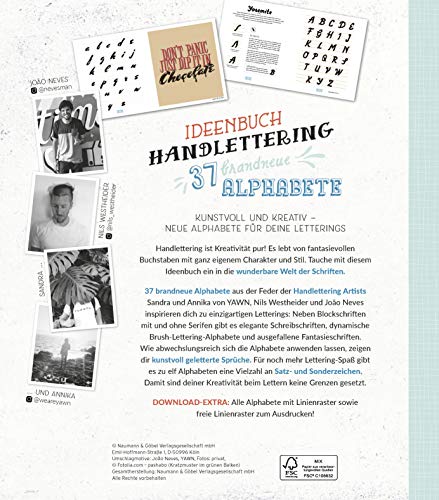 Ideenbuch Handlettering - You can always make it: 37 brandneue Alphabete