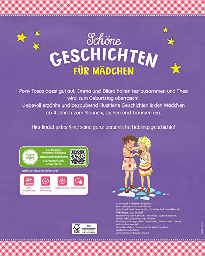 Schöne Geschichten für Mädchen: Für Kinder ab 4 Jahren
