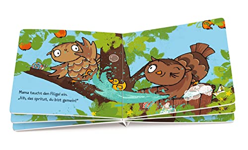 Die kleine Eule badet: Liebesvolles Pappbilderbuch - macht das Baden für jedes Kind zum Vergnügen (Die kleine Eule und ihre Freunde, Band 3)
