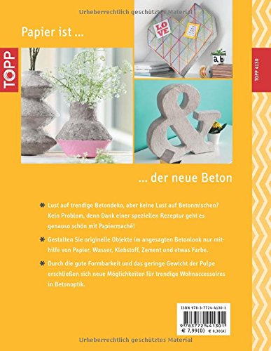 Betonmaché: Papiermachédekorationen im trendigen Betonlook (kreativ.kompakt.)