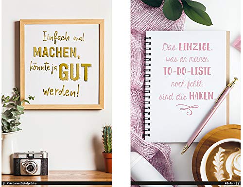 #VerdammtGeileSprüche MOTIVATION. Einfach mal machen, könnte ja gut werden...: 101 genial gestaltete Sprüche. Mach deine Message zum DIY-Projekt