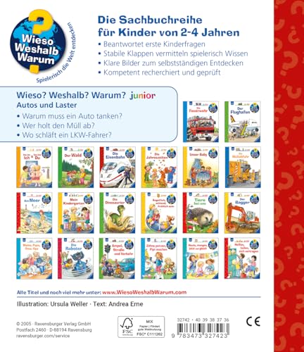 Wieso? Weshalb? Warum? junior, Band 11 - Autos und Laster (Sachbuch ab 2 Jahre - mit Klappen) (junior, 11)