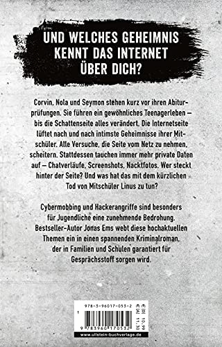Schattenseite: Tage der Wahrheit | Ein Kriminalroman zum Thema Cybercrime von Internet-Star Jonas Ems
