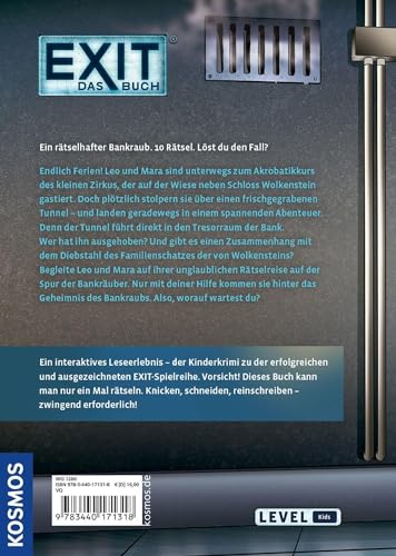 EXIT® - Das Buch: Der rätselhafte Bankraub: Level: Kids