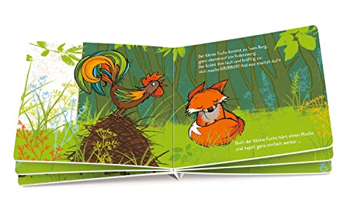 Der kleine Fuchs hört einen Mucks (Die kleine Eule und ihre Freunde): Liebevoll gereimtes Pappbilderbuch für Kinder ab 2 Jahren