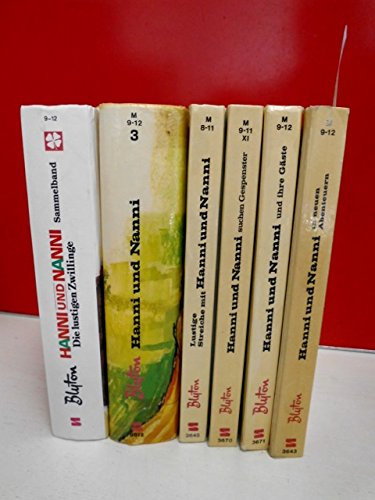 10 x Hanni und Nanni von Enid Blyton : 1. Lustige Streiche mit Hanni und Nanni , 2. Hanni und Nanni suche Gespenster , 3. Hanni und Nanni und ihre Gäste , 4. Hanni und Nanni in neuen Abenteuern , 5. ( 3 Einzelbände in einem Sammelband ) Hanni und Nanni gr