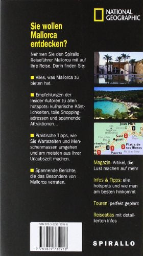 NATIONAL GEOGRAPHIC Spirallo Reiseführer Mallorca: Magazin, Infos & Tipps, Touren, Reiseatlas