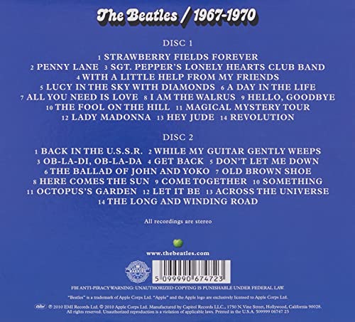 The Beatles 1967 - 1970