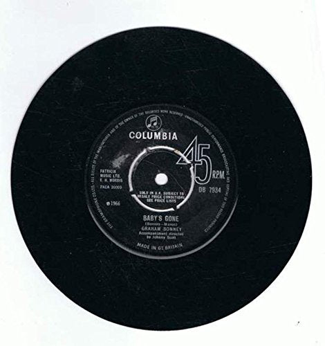 GRAHAM BONNEY / SUPER GIRL / BABY`S GONE / DISC-JOCKY-SERIE / Der große Disco-Knüller / Columbia # C 23234 / Deutsche Pressung / 7" Vinyl Single Schallplatte