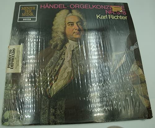 KARL RICHTER orgelkonzerte nr. 5-8 HANDEL LP 1969 Decca