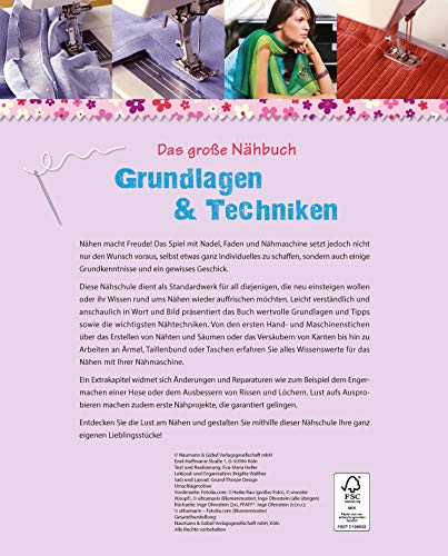Das große SINGER Nähbuch Grundlagen & Techniken: Die Nähschule für Anfänger