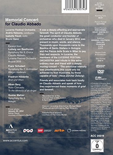 Memorial Concert For Claudio Abbado (Gedenkkonzert für Claudio Abbado)