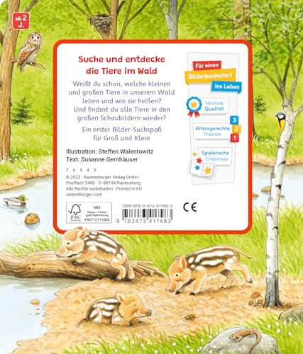 Sachen suchen - Tiere im Wald