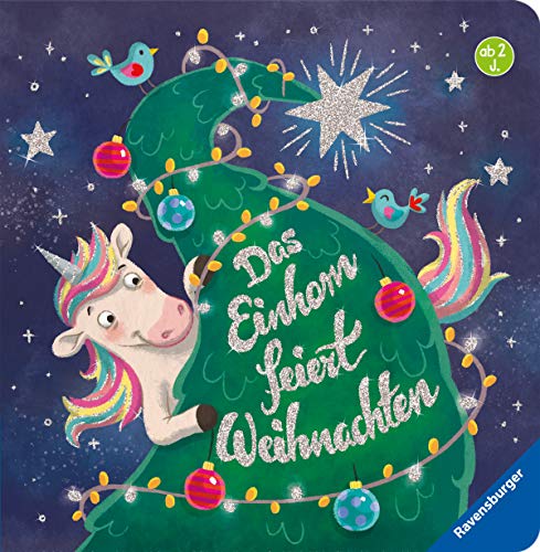 Das Einhorn feiert Weihnachten