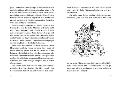 Die kleine Hexe: Die kleine Hexe: Kinderbuch-Klassiker ab 6, gebundene Ausgabe schwarz-weiß illustriert