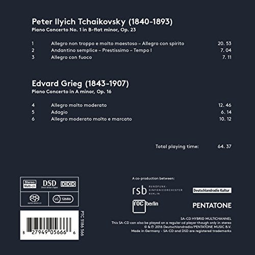 Tschaikowsky, Grieg: Klavierkonzerte